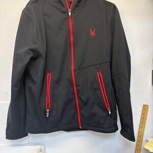 Spyder Zipup Hoodie SZ m BlacK/red